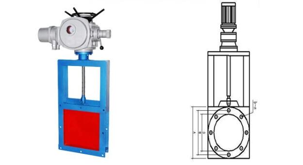 電動方形閘板閥如何安裝、結構圖