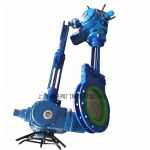 電動刀閘閥PZ973-16 DN350，DN400排渣、處理顆